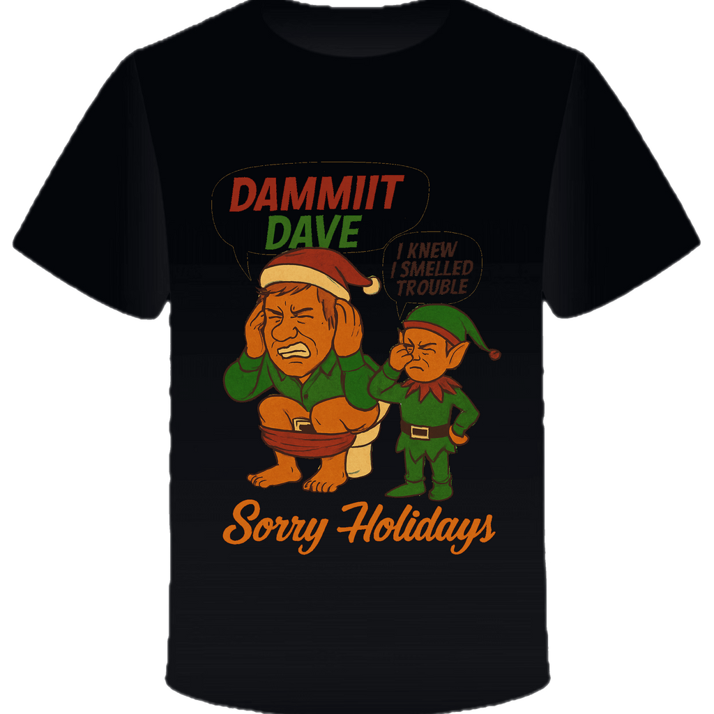 Dammit Dave Toilet Christmas