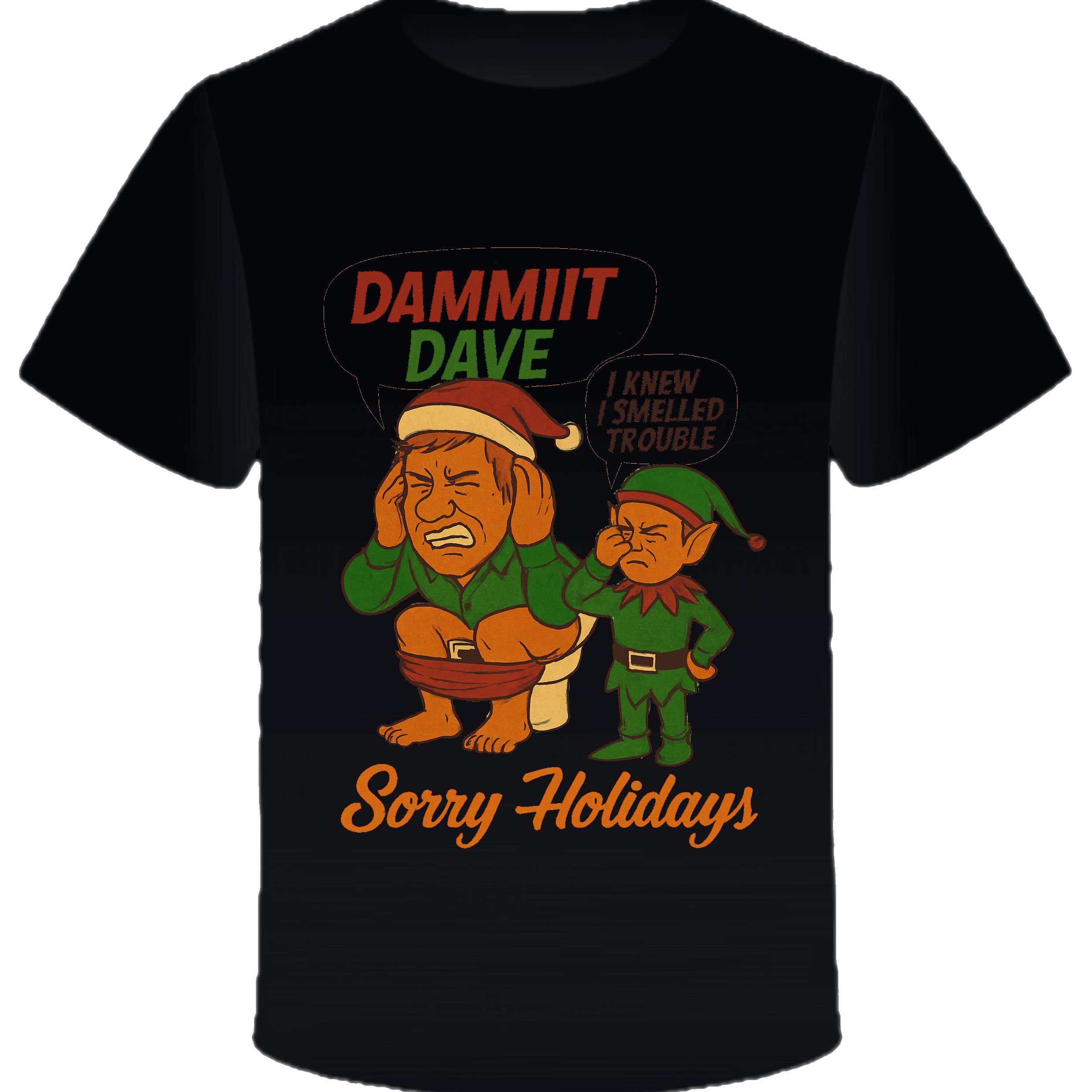 Dammit Dave Toilet Christmas