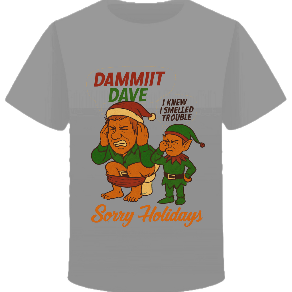 Dammit Dave Toilet Christmas