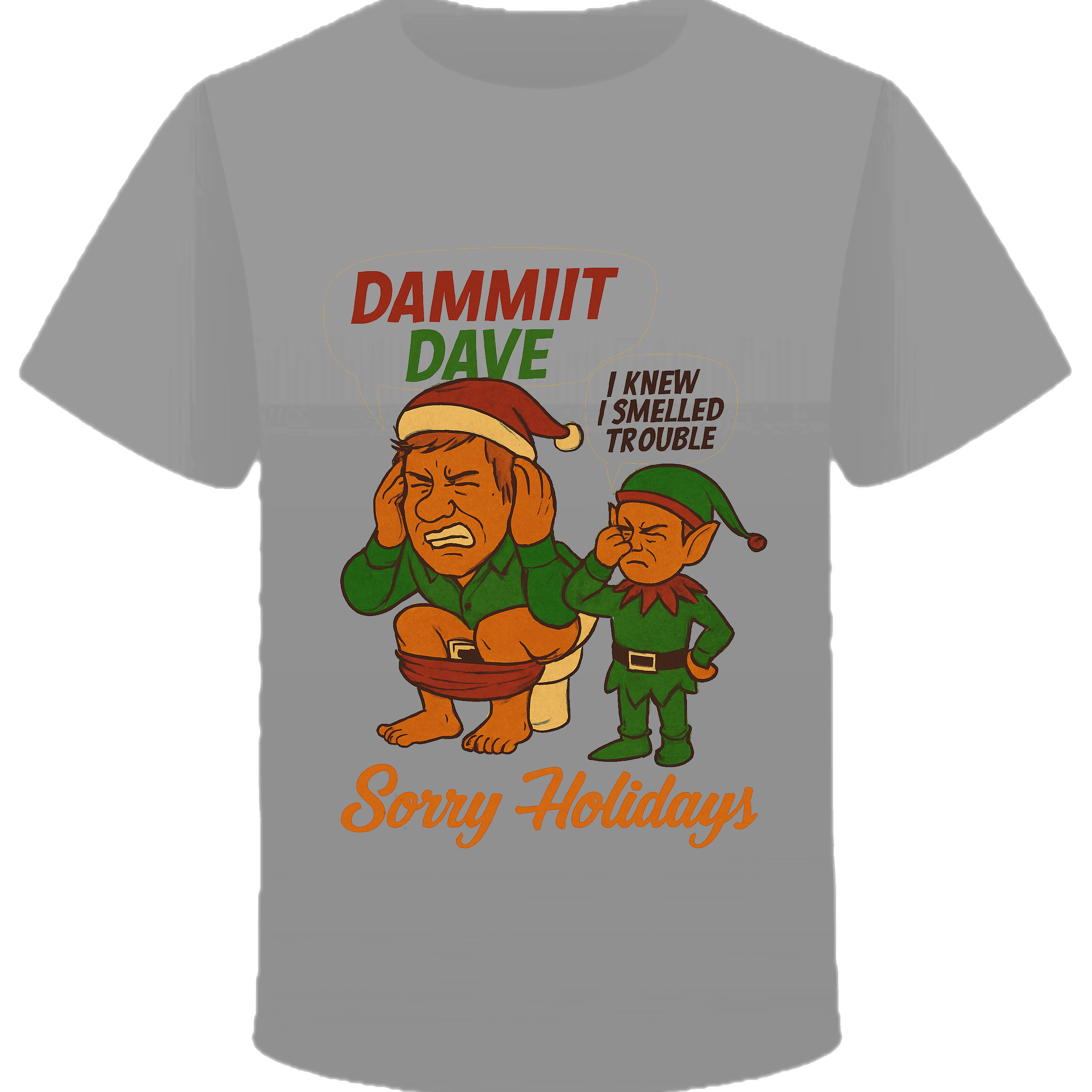 Dammit Dave Toilet Christmas