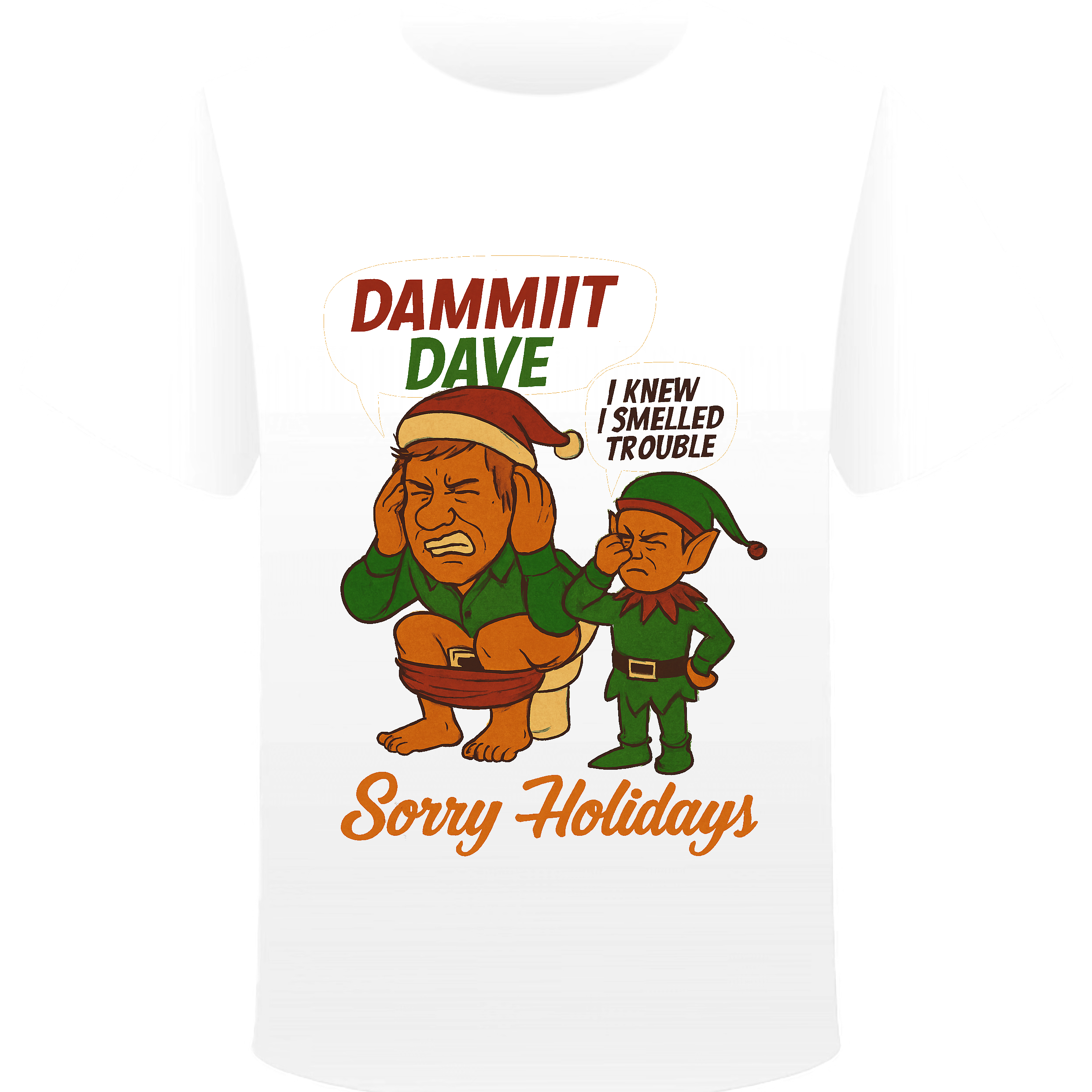 Dammit Dave Toilet Christmas