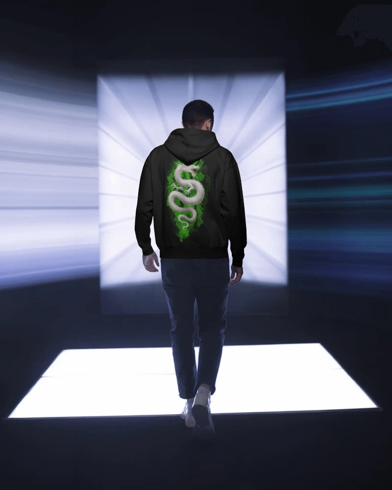 White Dragon Green Flames